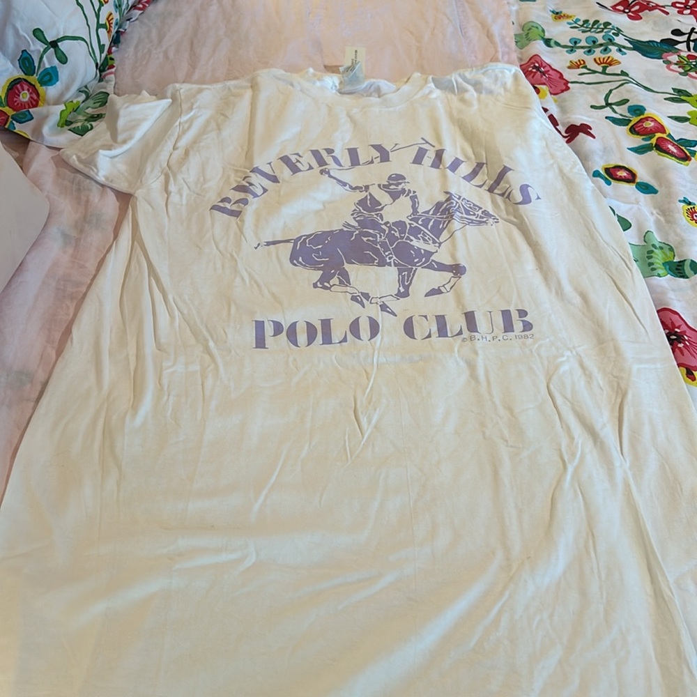 🐴 Vintage 80s Beverly Hills Polo Club long t shirt/dress One Size 🐎